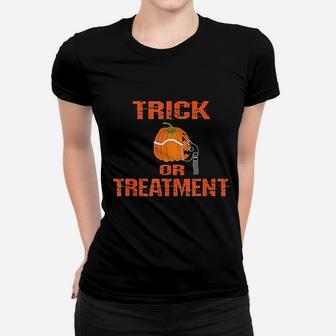 Funny Respiratory Therapist Halloween Gift Therapy Rt Ladies Tee - Seseable
