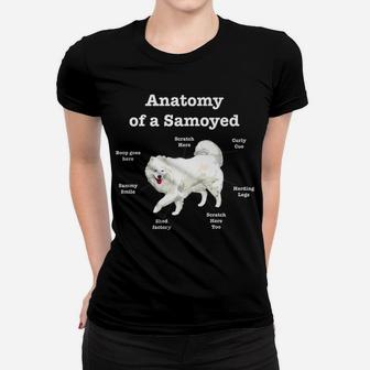 Funny Samoyed Gift Anatomy Dog Lover Ladies Tee - Seseable