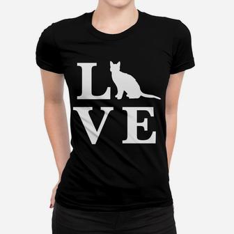 Funny Valentines Day I Love Cats Kitty Cat Lover Ladies Tee - Seseable