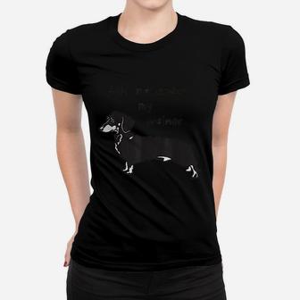Funny Weiner Dog Ask Me About My Weiner Dog Pun Ladies Tee - Seseable
