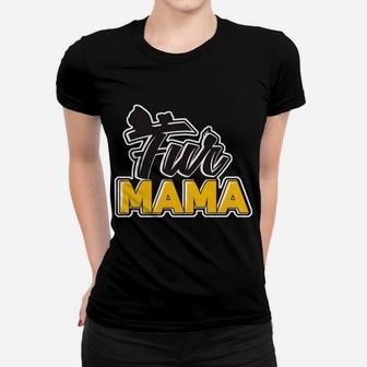 Fur Mama Cat Mom Or Cat Lady Ladies Tee - Seseable