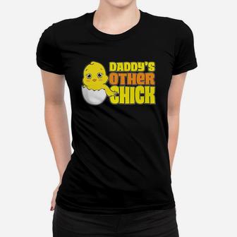 Girls Daddys Other Chick Cute Valentines Kids Outfit Ladies Tee - Seseable