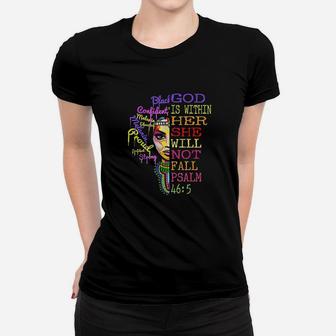 God Is Within Her She Will Not Fall Christian Inspirational Women T-shirt - Seseable