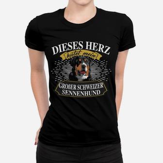 Gr Schwein Sennenhund Hütet Mein Herz Frauen T-Shirt - Seseable