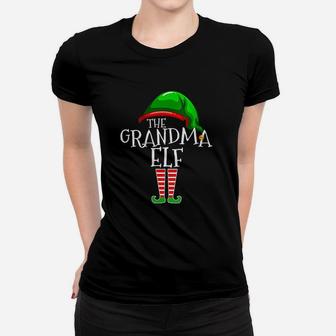 Grandma Elf Family Matching Group Christmas Gift Women Funny Ladies Tee - Seseable