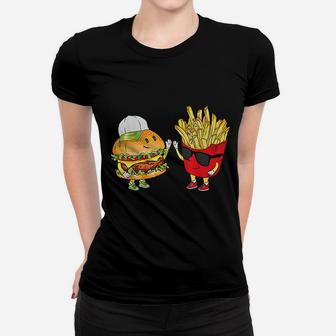 Hamburger Fries High Five | Cool Fun Combo Snacks Funny Gift Ladies Tee - Seseable