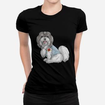 Havanese I Love Mom Tattoo Dog Funny Mothers Day Gift Ladies Tee - Seseable