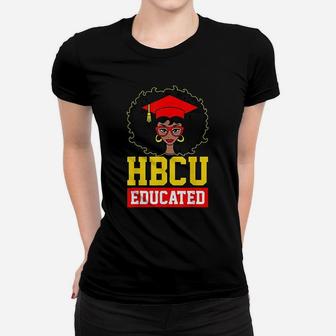 Hbcu Educated Black Girl Graduate Black History Ladies Tee - Seseable