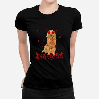 Heart Valentines Day Gift Dog Dad Dog Mom Ladies Tee - Seseable