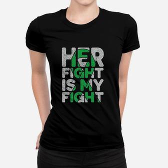 Her Fight Is My Fight Cerebral Palsy Support Ladies Tee - Seseable