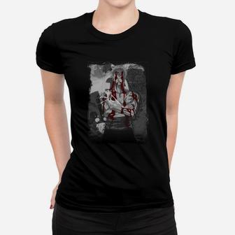 Herren Frauen Tshirt Abstrakte Kunst in Rot und Grau, Stilvolles Design - Seseable