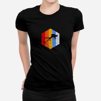 Hexagon Design Herren Frauen Tshirt, Farbblock mit Silhouette - Seseable