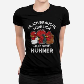 Hhner F H Jhner Flationer Lustiges Huh Frauen T-Shirt - Seseable
