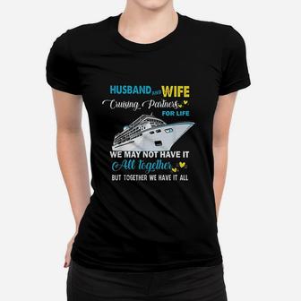 Husband And Wife Cruising Partners For Life Ladies Tee - Seseable