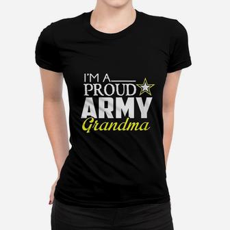 I Am A Proud Army Grandma Design Military Grandma Ladies Tee - Seseable