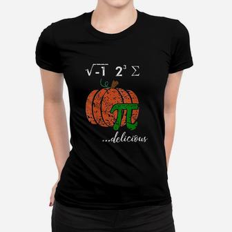 I Ate Some Pumpkin Pi Pie Math Teacher Halloween Ladies Tee - Seseable