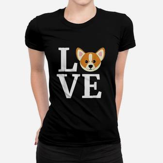 I Love My Corgi Gifts For Dog Lovers Owners Ladies Tee - Seseable