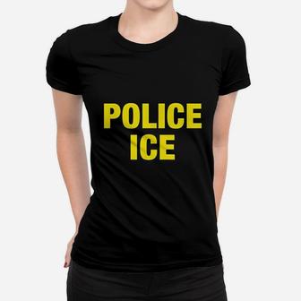 Ice Police Costume Federal Agent Halloween Ladies Tee - Seseable