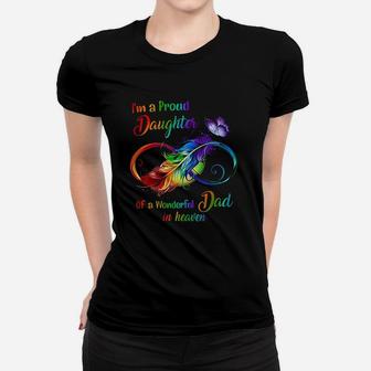 Im A Proud Daughter Of A Wonderful Dad In Heaven Women T-shirt - Seseable