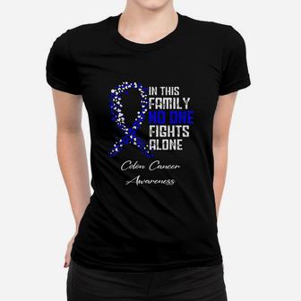In This Family No One Fights Alone Ladies Tee - Seseable