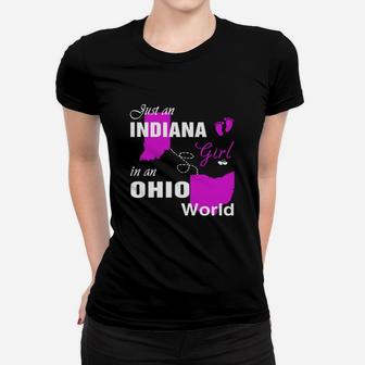 Indiana Girl In Ohio Shirts Indiana Girl Tshirt,ohio Girl T-shirt,ohio Girl Tshirt,indiana Girl In Ohio Shirts,ohio Hoodie, Ohio Tshirt Ladies Tee - Seseable