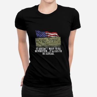 It Doesnt Need To Be Rewritten It Needs To Be Reread Women T-shirt - Seseable