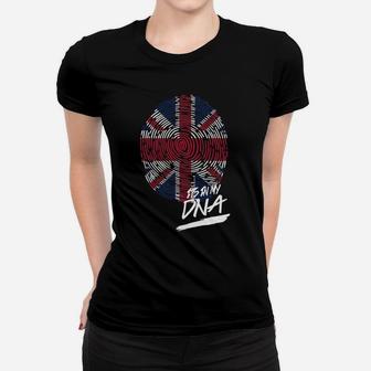 It Is In My Dna Britain Baby Proud Country Flag Ladies Tee - Seseable
