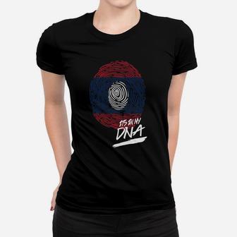 It Is In My Dna Laos Baby Proud Country Flag Ladies Tee - Seseable