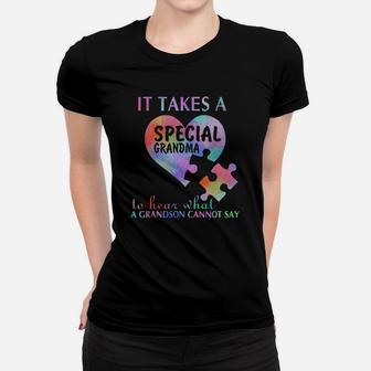 It Take A Special Grandma To Hear Grandson Ladies Tee - Seseable