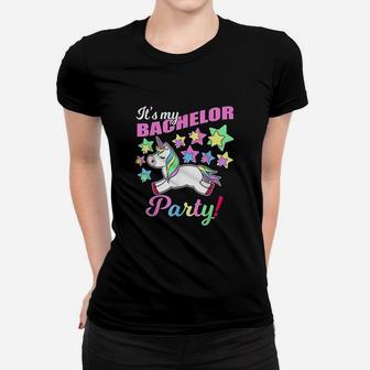 Its My Bachelor Party Unicorn Funny Marriage Party Ladies Tee - Seseable