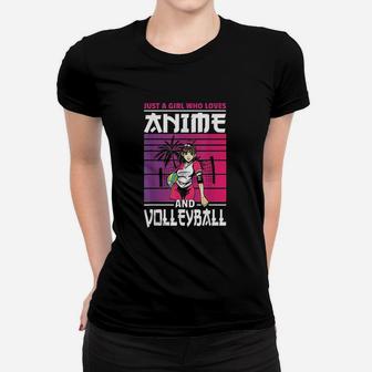 Just A Girl Who Loves Anime And Volleyball Anime Gifts Women T-shirt - Seseable