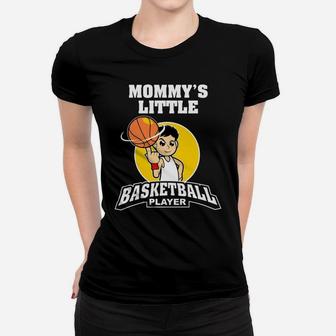 Kids Boys Mommys Little Basketball Player Ladies Tee - Seseable