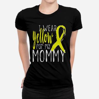 Kids I Wear Yellow Ribbon For My Mommy Kids Youth Ladies Tee - Seseable