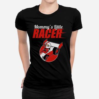 Kids Racer Mommys Little Racer Boys Race Car Driver Ladies Tee - Seseable