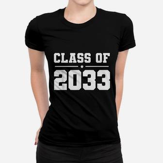 Kindergarten Class Of 2033 Navy Blue Ladies Tee - Seseable