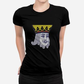 King Of Spades Tshirt Face Cards Playing Cards Clo Ladies Tee - Seseable