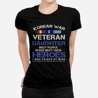 Korean War Veteran Daughter T-shirt Gift For Daughter Women T-shirt - Seseable