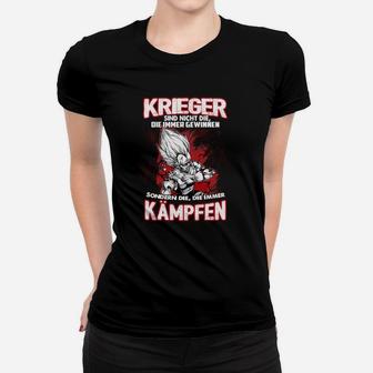 Krieger-Spruch Motivations-Frauen Tshirt mit Grafik, Kampfgeist Tee - Seseable