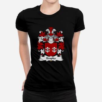Krupka Family Crest Polish Family Crests Women T-shirt - Seseable
