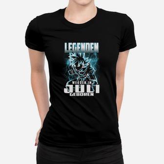 Legenden Geboren im Juli Frauen Tshirt, Schwarzes Drachen Design Tee - Seseable