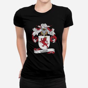 Leon Family Crest Spanish Family Crests Ladies Tee | Seseable FR