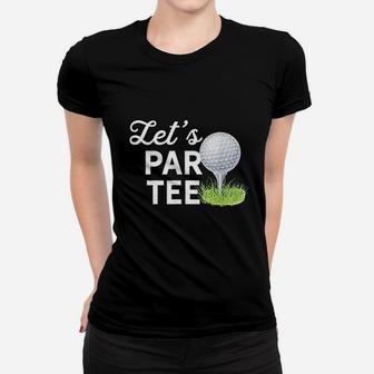 Let's Par Tee Golf Ball With Tee Pin Funny Golf Club Ladies Tee - Seseable