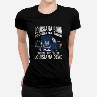 Louisiana Born Ladies Tee - Seseable