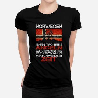 Lustige Norwegen-Flagge Hochseangeln F Frauen T-Shirt - Seseable