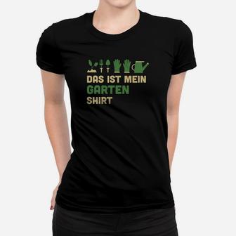 Lustiges Gärtner Frauen Tshirt Das ist mein Garten Frauen Tshirt mit Gartengeräte - Seseable