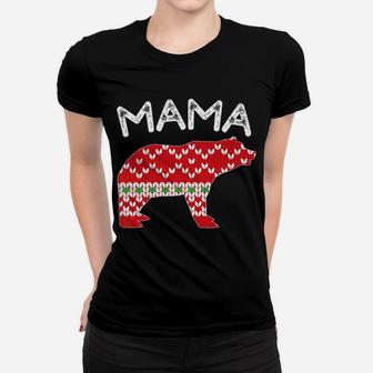 Mama Matching Family Christmas Bear Pajama Ladies Tee - Seseable