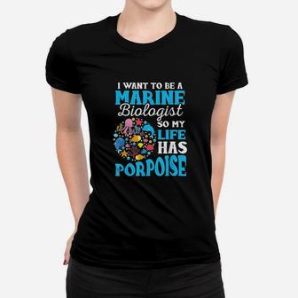 Marine Biology Future Marine Biologist Gift Saying Ladies Tee - Seseable