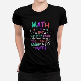 Math Teacher Mathematical Symbol Cute Ladies Tee - Seseable