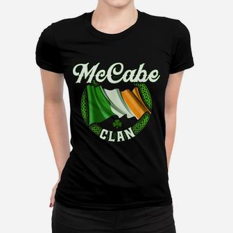 Mccabe Surname Irish Last Name Ireland Flag T-shirt Women T-shirt - Seseable