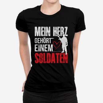 Mein Herz Gehört Einem Soldaten Frauen T-Shirt - Seseable